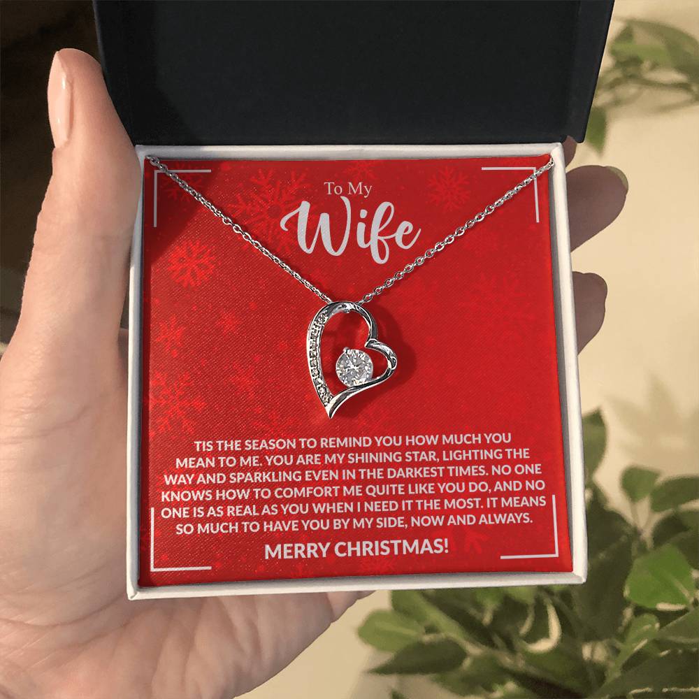 WIFE how much you mean to me.Forever Love Necklace