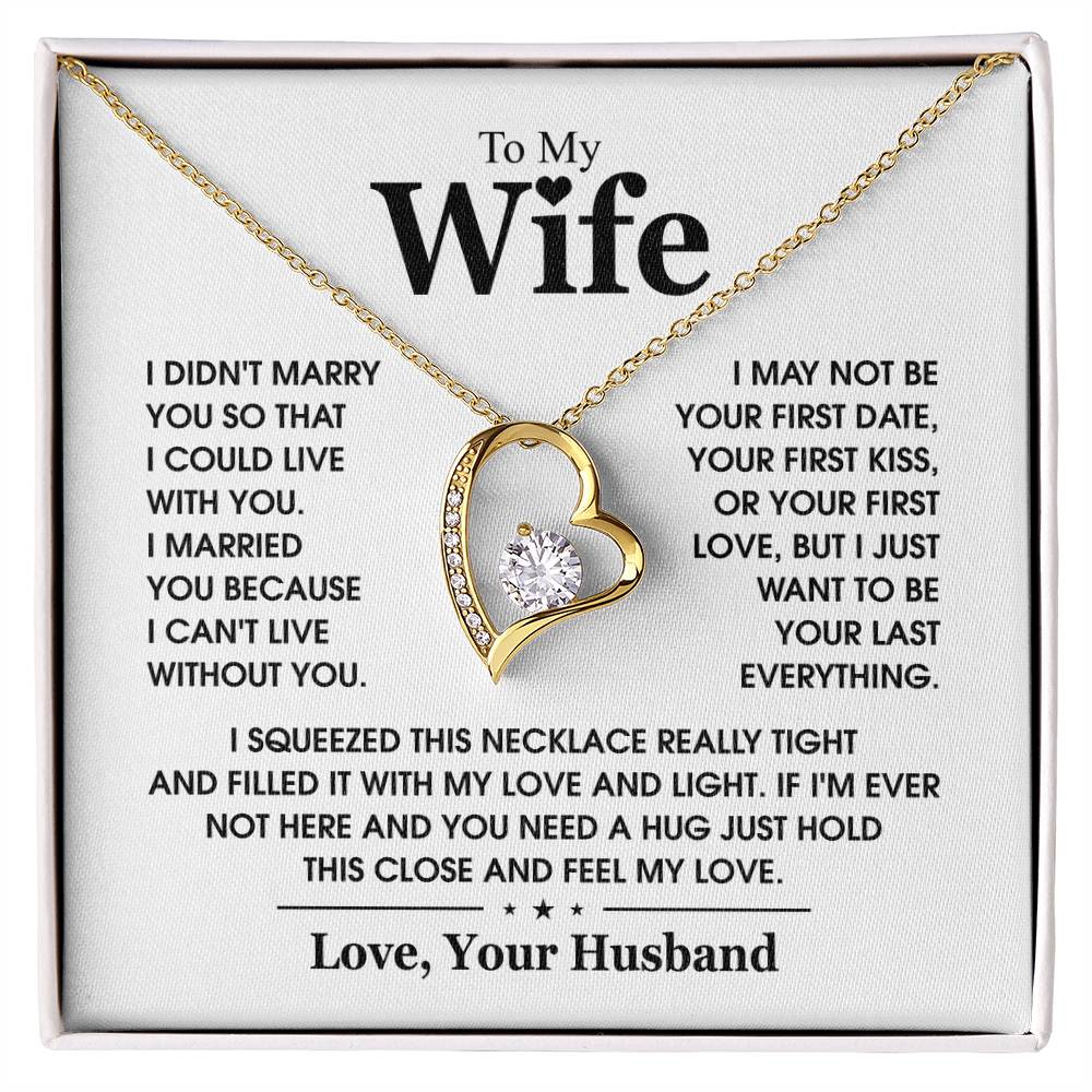 To My Wife - Gold - White
