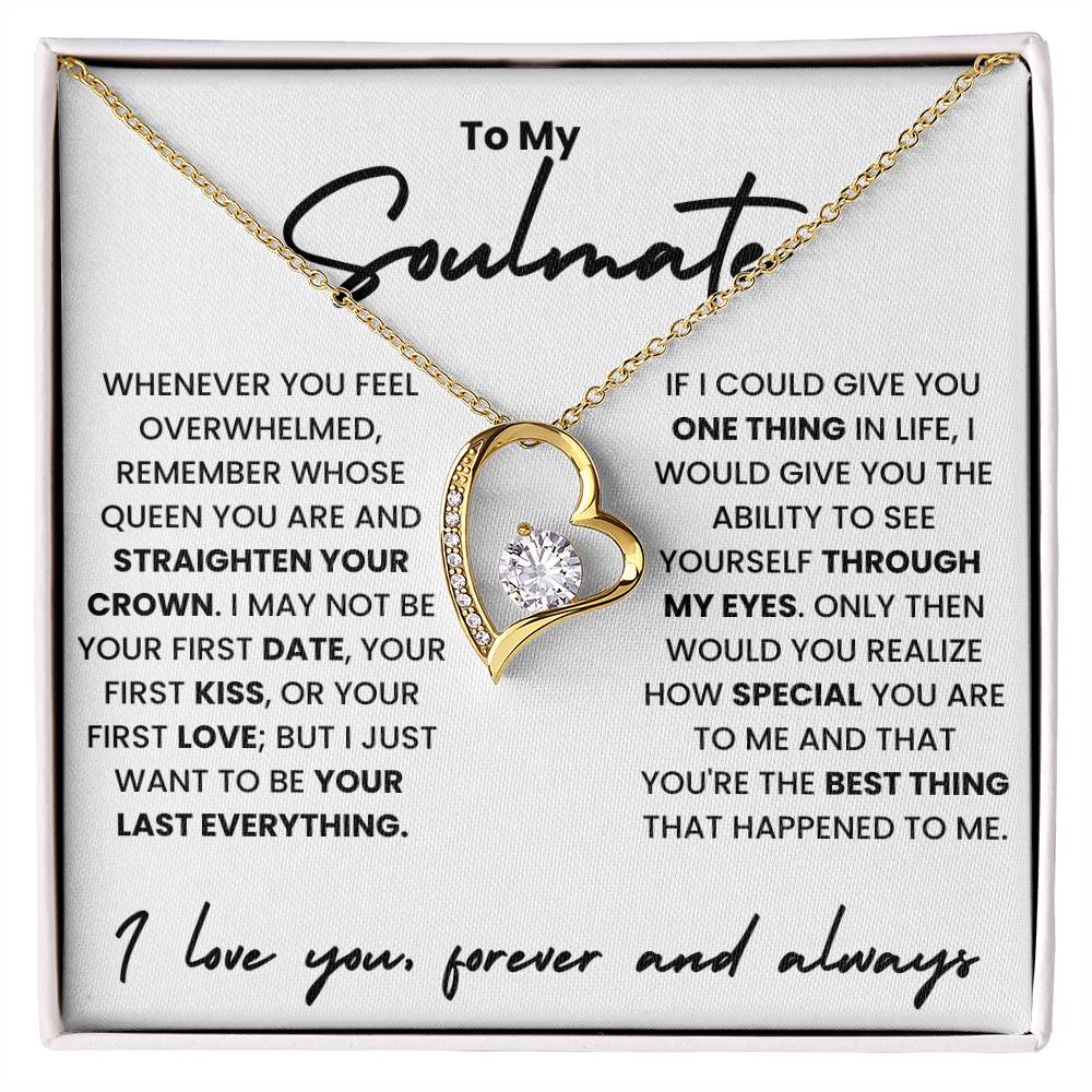 TO MY SOULMATE HOWEVER YOU FEEL