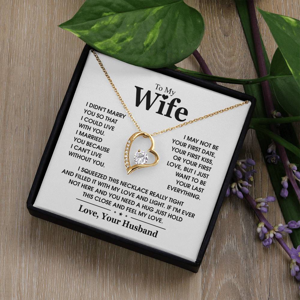 To My Wife - Gold - White