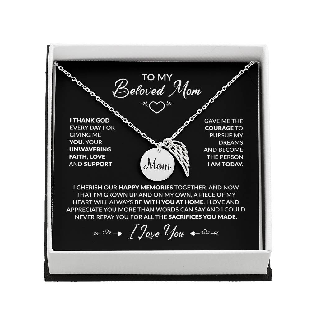 To My Beloved Mom - Black