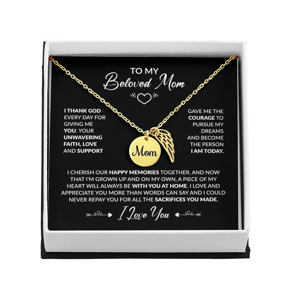 To My Beloved Mom - Black