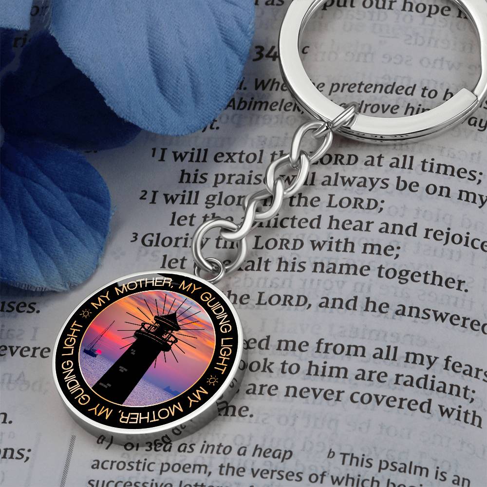 MY MOTHER MY LIGHT Circle Keychain