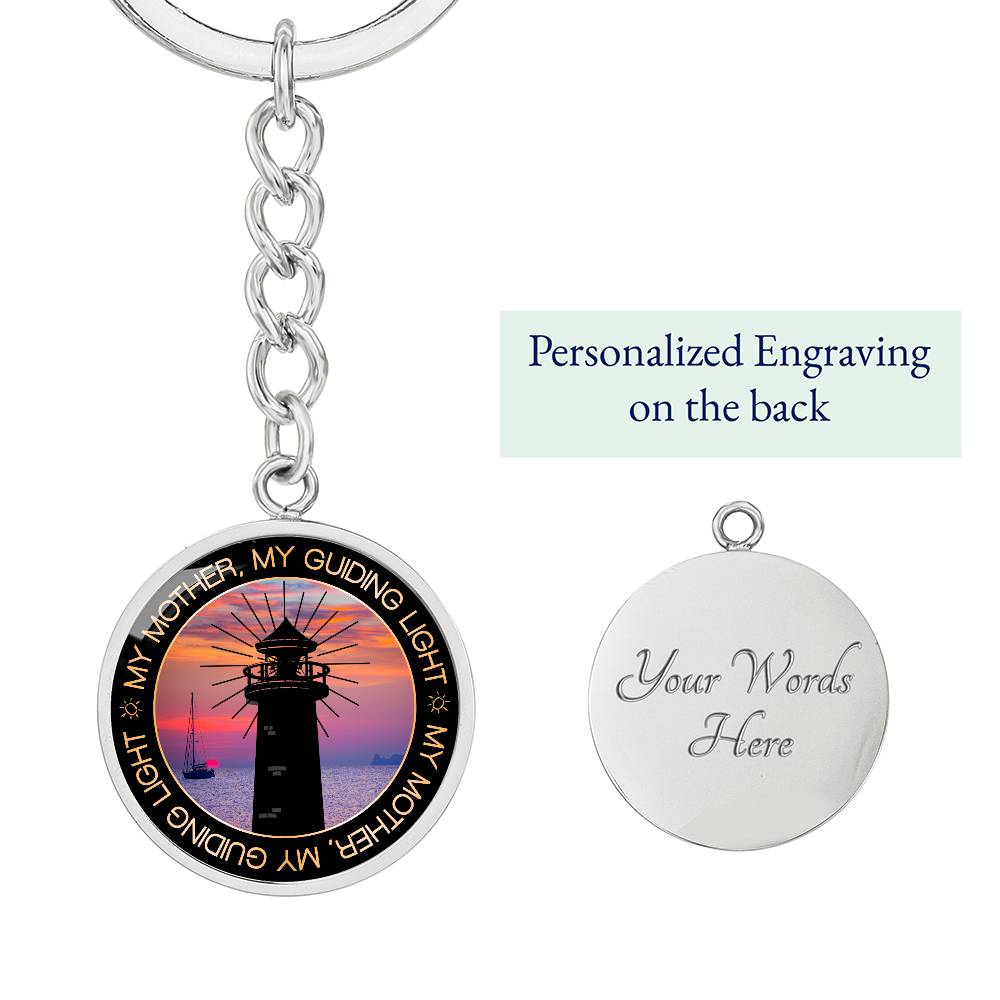 MY MOTHER MY LIGHT Circle Keychain