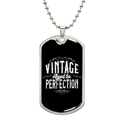 age dtop erfection DOG TAG