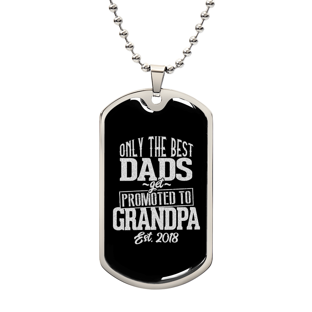 best dad spromoted DOG TAG