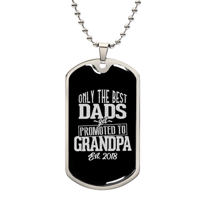 best dad spromoted DOG TAG