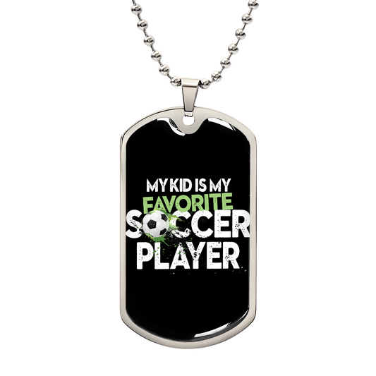 fav socccer player  DOG TAG