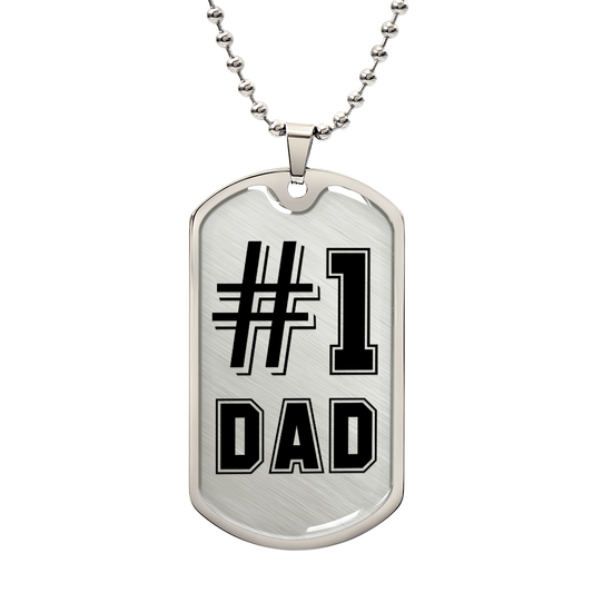 #1 Dad new DOG TAG