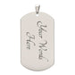 cool dad beard sntats DOG TAG