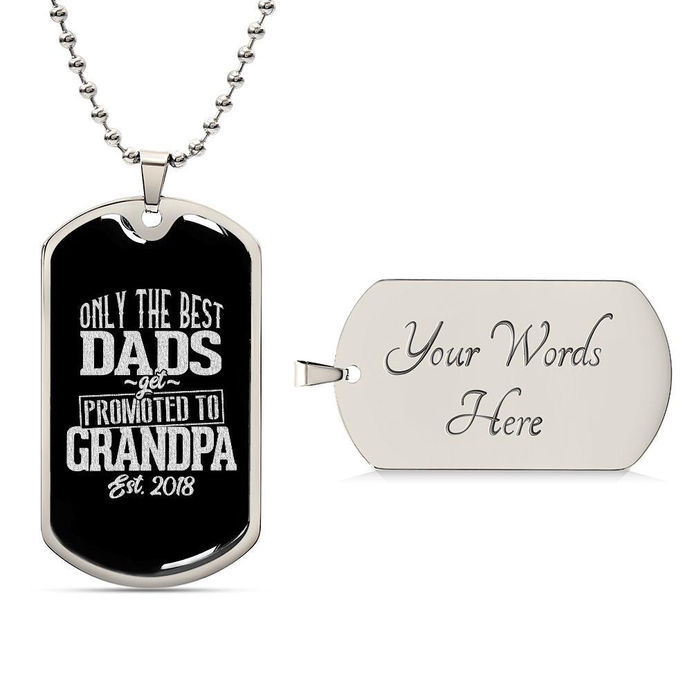 best dad spromoted DOG TAG