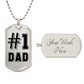 #1 Dad new DOG TAG