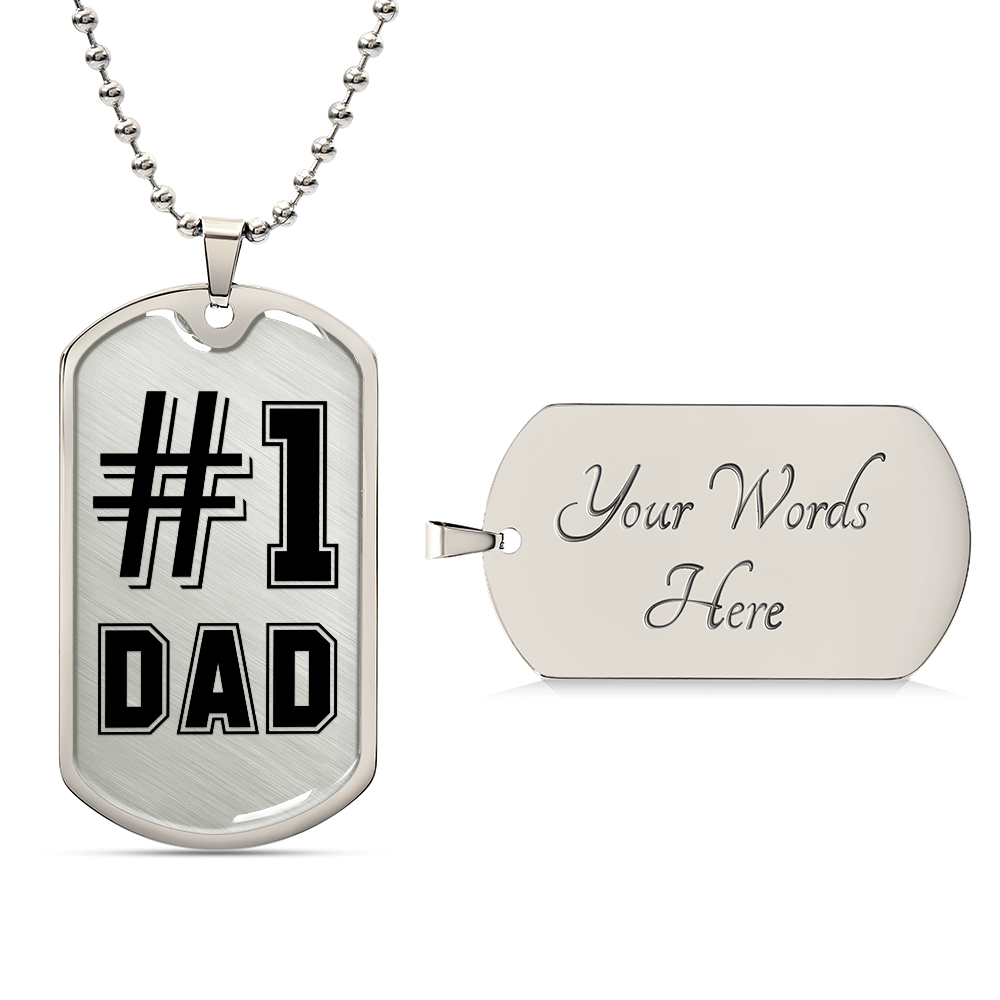 #1 Dad new DOG TAG