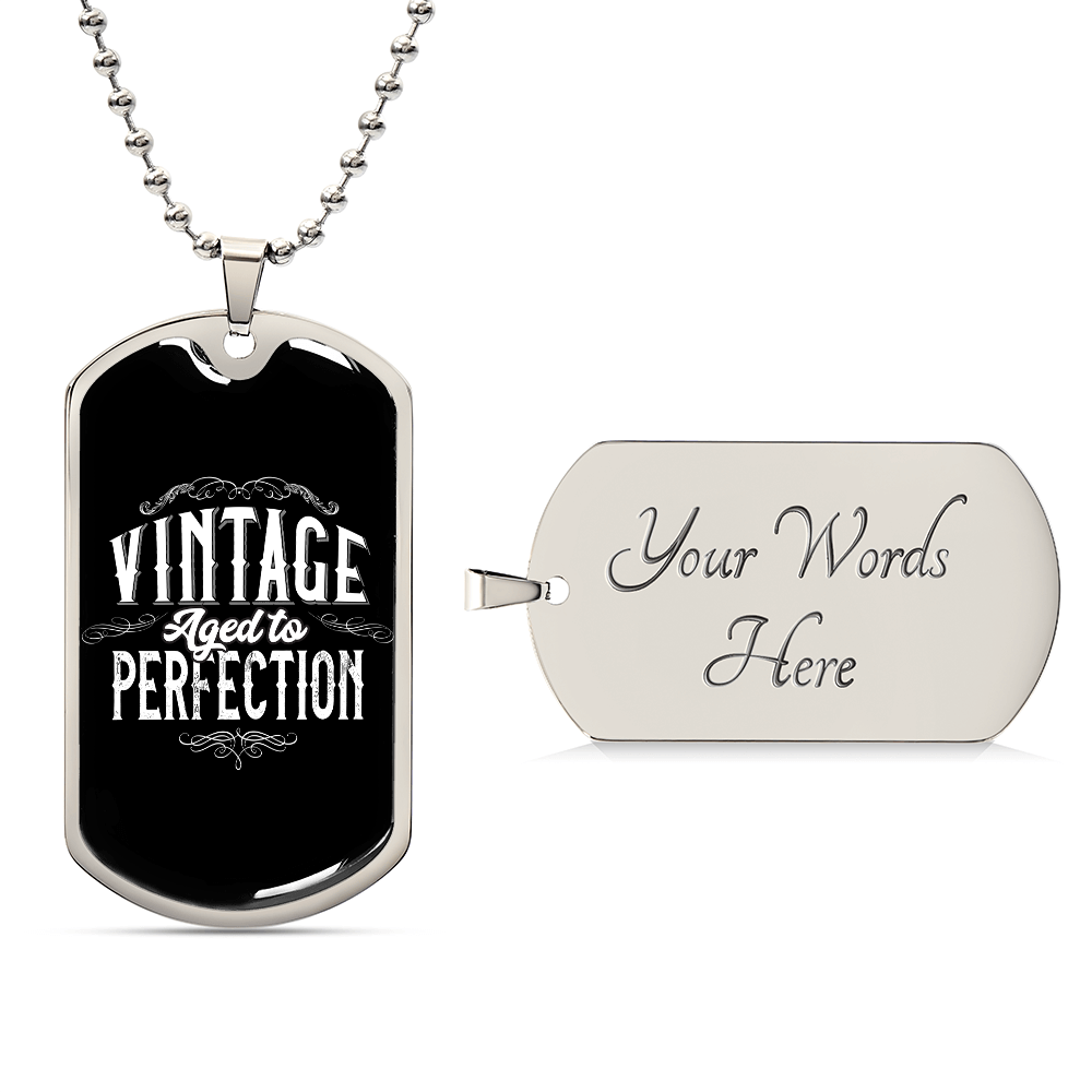 age dtop erfection DOG TAG