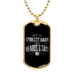 cool dad beard sntats DOG TAG