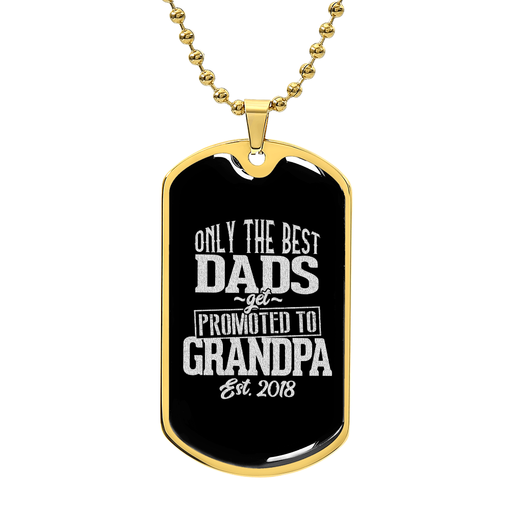 best dad spromoted DOG TAG