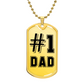 #1 Dad new DOG TAG
