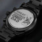 great fisherman better dad-Black Chronograph Watch with Engraving