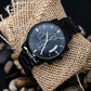Black Chronograph Watch - Personalize the watch back