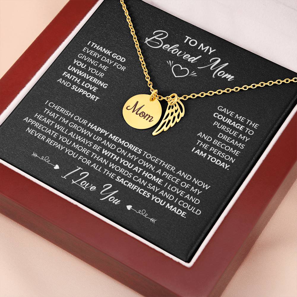 To My Beloved Mom - Black