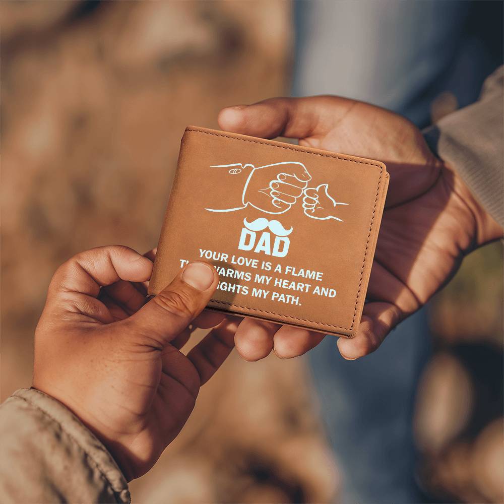 Wallet Design_Dad Love is a Flame