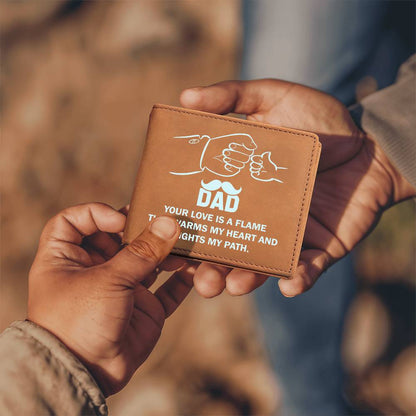 Wallet Design_Dad Love is a Flame