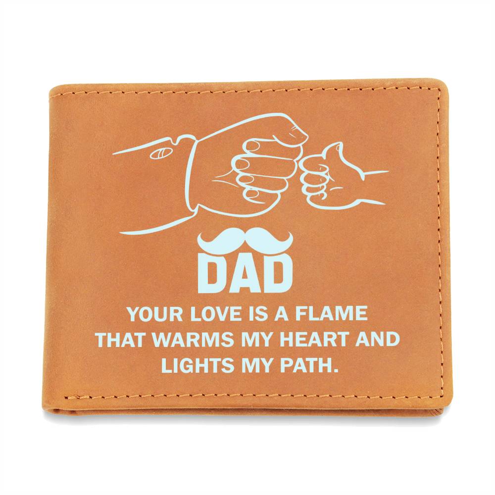 Wallet Design_Dad Love is a Flame