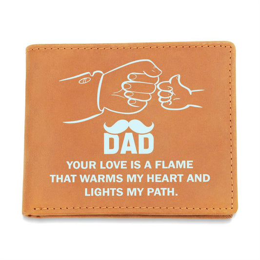Wallet Design_Dad Love is a Flame