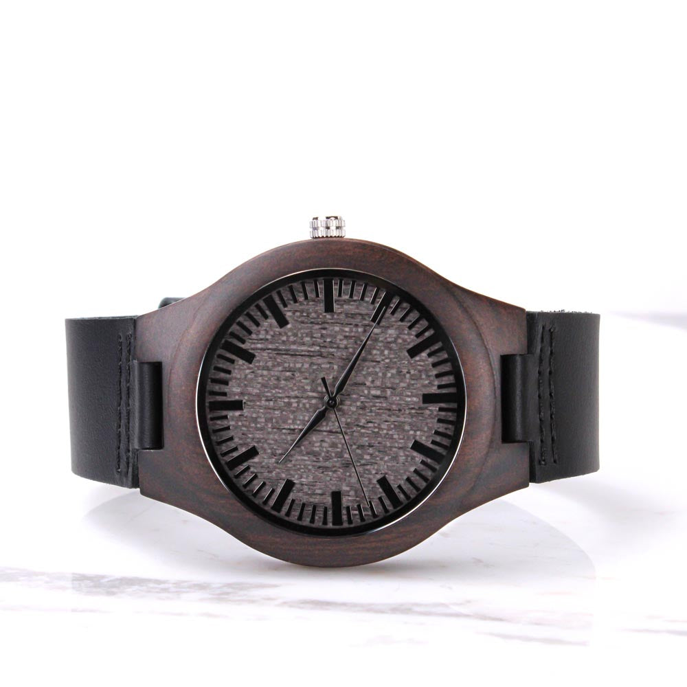 Adventures together- Wood Watch with Engraving