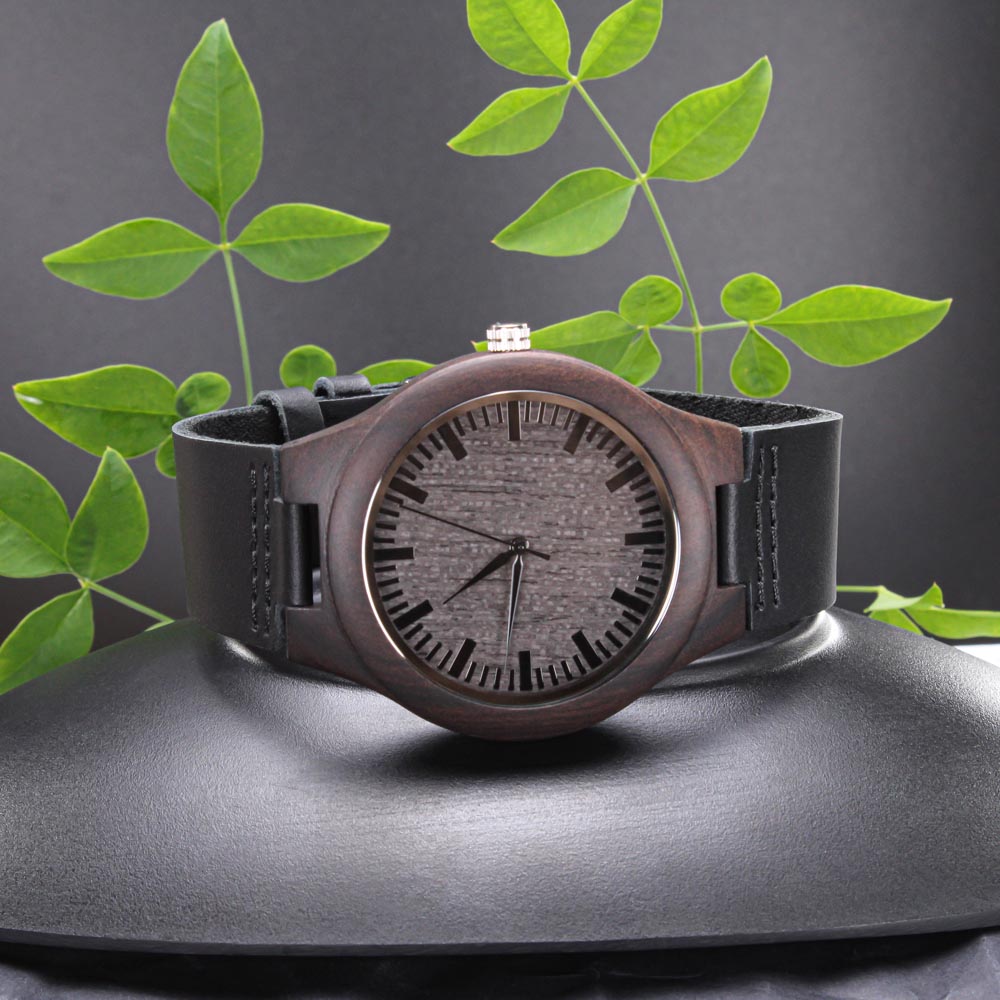 Adventures together- Wood Watch with Engraving