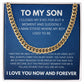 To My SonLOVE MOM