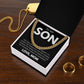 TO MY SON  Cuban Link Chain