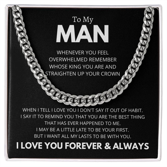 To My Man I Love You Now and Forever