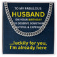 To My Fabulous Husband