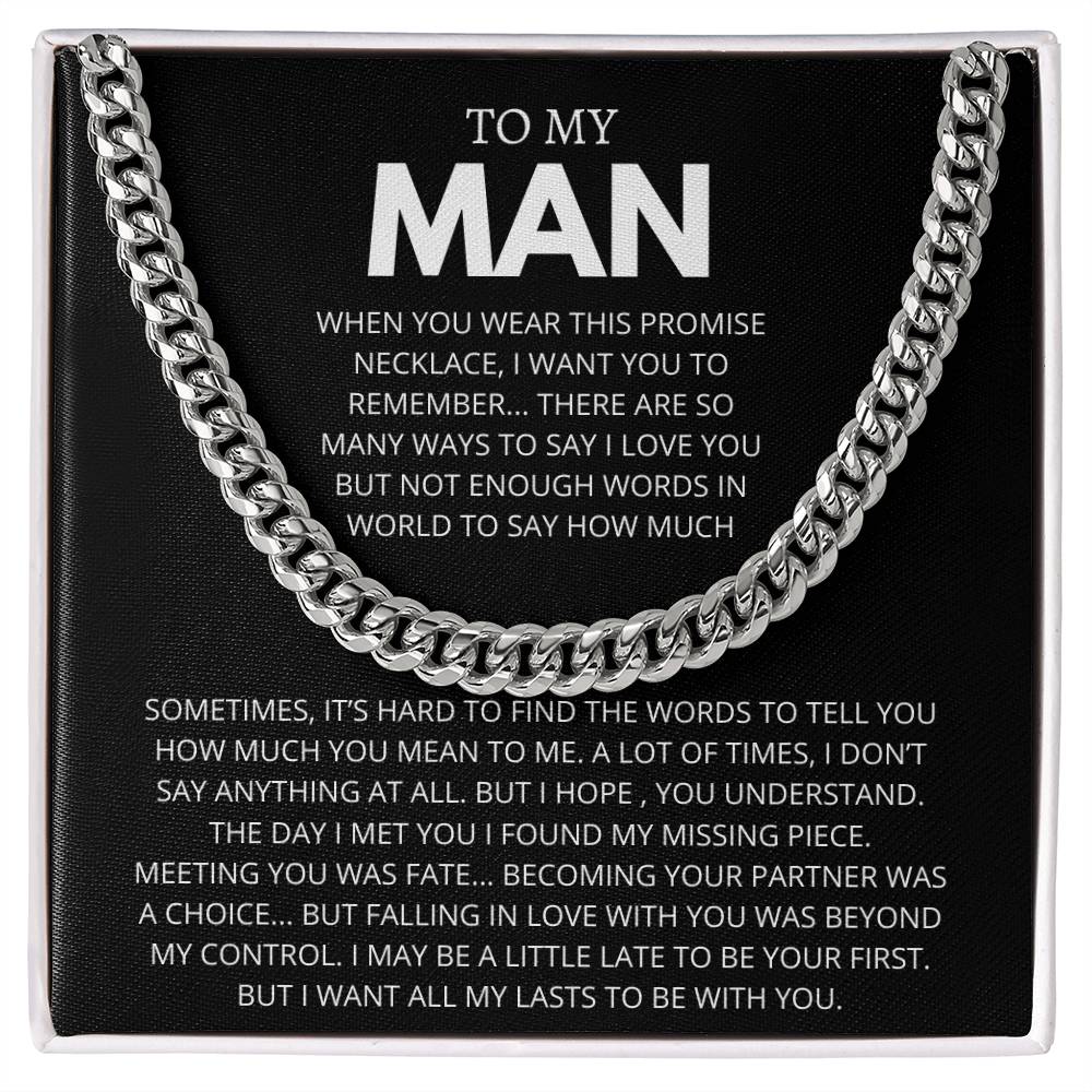 TO MY MAN WORDS  TO SAY HOW MUCH