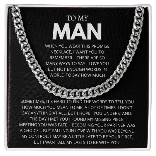 TO MY MAN WORDS  TO SAY HOW MUCH