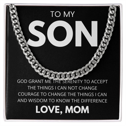 TO MY SON LOVE MOM