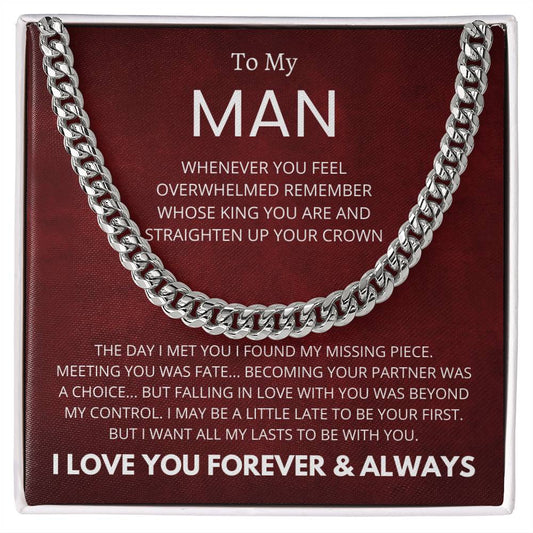 To My Man I Love You Now and Forever