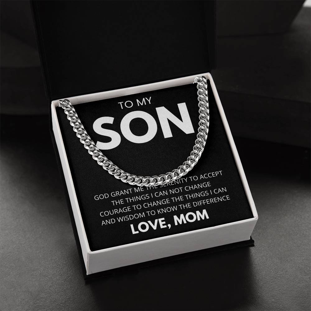 TO MY SON LOVE MOM