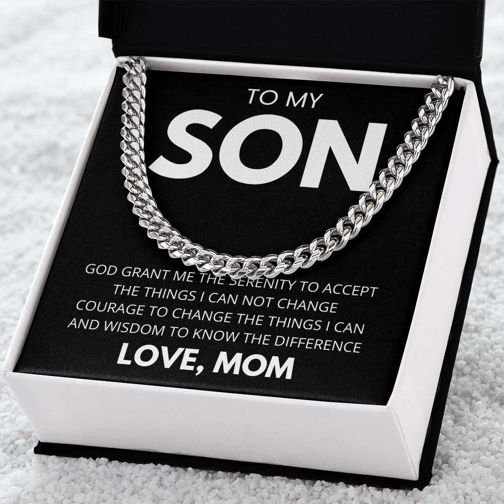 TO MY SON LOVE MOM