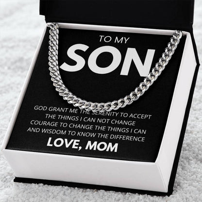 TO MY SON LOVE MOM