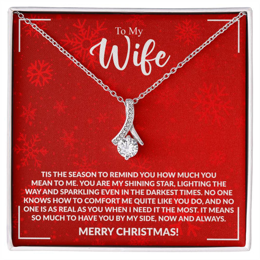 WIFE how much you mean to me Alluring Beauty Necklace