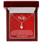 WIFE how much you mean to me Alluring Beauty Necklace