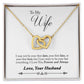 To Wife From Husband Hearts Necklace