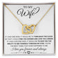 Wife  - One Wish, Second Wish Hearts Necklace