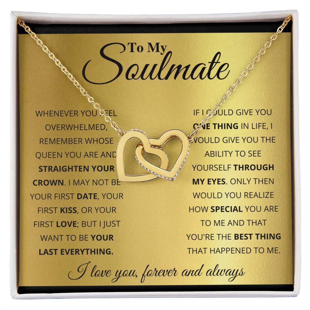 soulmate-- my world Hearts Necklace