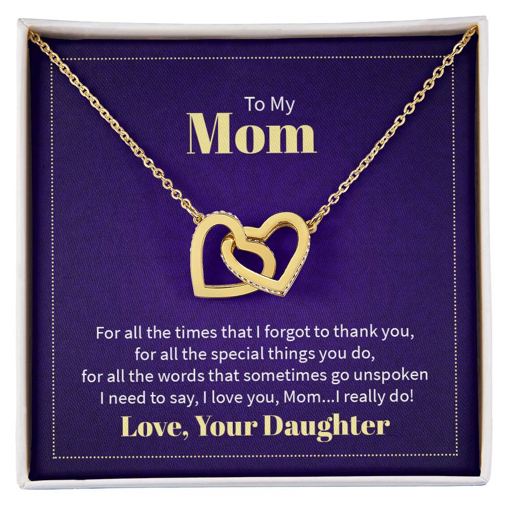 To my mom - for all the times that I forgot to thank you