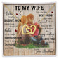 To My Wife Interlocking Hearts Necklace -