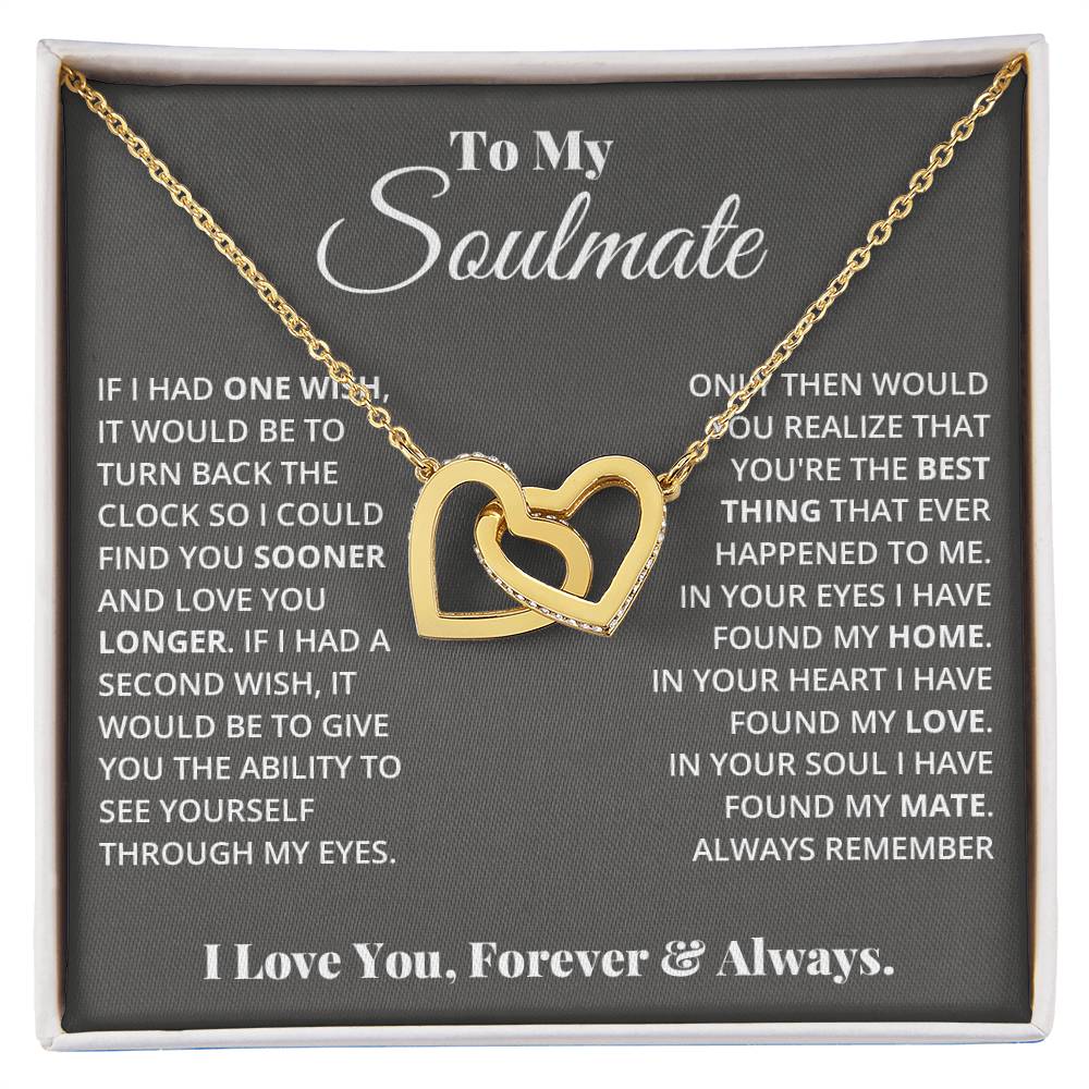 [almost-gone] my love - soulmate Hearts Necklace