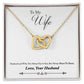 To Wife from Husband Hearts Necklace